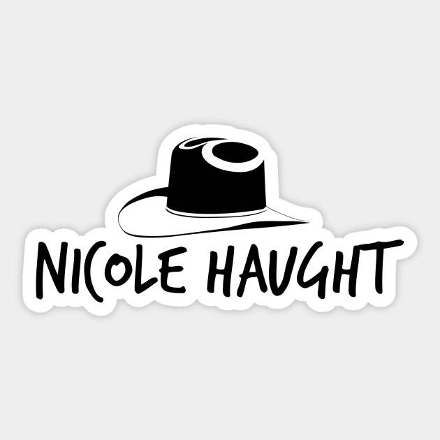 Nicole Haught minimal Stetson - Wynonna Earp Sticker by tziggles